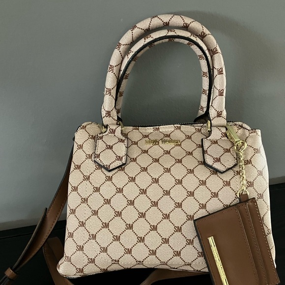 Steve Madden Cream and Brown Satchel - Picture 3 of 16